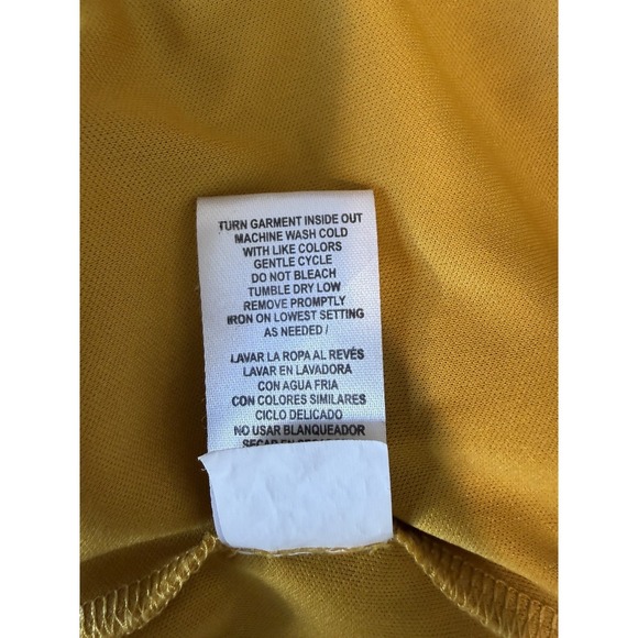 Signature by Robbie Bee Yellow Ruffle Dress Women's Medium - Picture 9 of 9